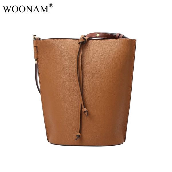 

woonam top grain натуральной телячьей кожи способа женщин контраст цвет малый ковш сумка креста тела на ремне сумки сумки wb595