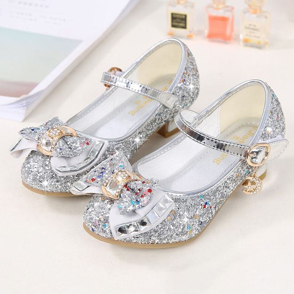 

children princess infant kids baby girls pearl crystal bling bowknot single sandals party performance leather shoes, Black;red