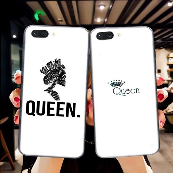 

bgrfpopular custom queen and king on phone case cover for vip 7 8 plus x 11 12 mini pro maxswza