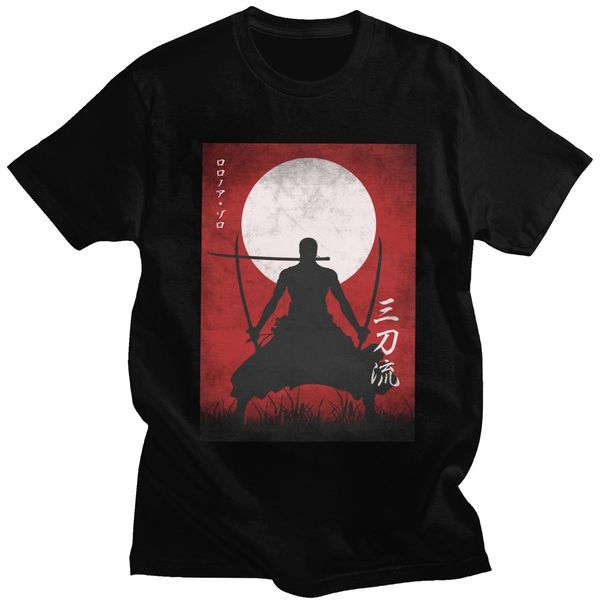 

classic roronoa zoro for o neck short sleeve japanese anime one piece tee slim fit gift sport hooded sweatshirt hoodie men t shirt