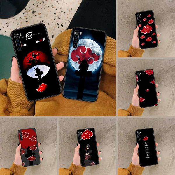 

naruto akazuka uchiha itachi mobile phone cover millet redmi note 7 8t 8 9s 4x 7 7a 9a k30 pro super black 3d paint cover