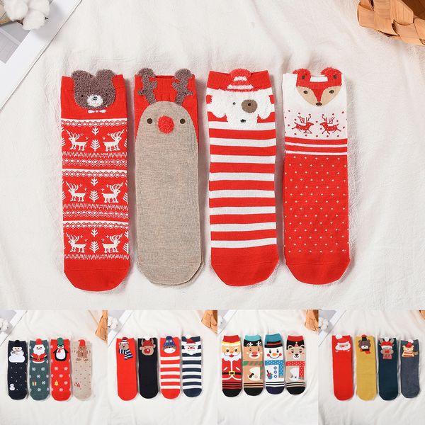 

cotton socks decorations for home xmas gifts stockings christmas tree pendant new year decor 8cm*26cm 1pair