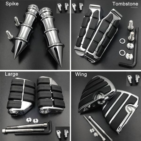 

pedals rear wing foot peg for 11-15 stryker xvs1300 / 85-08 v-max vmx 1200 passenger footpeg rest pedal billet rubber motorcycle1