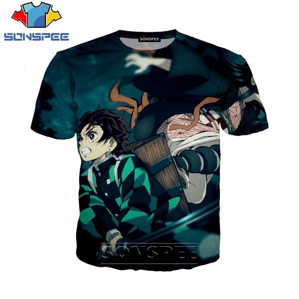 

ghost blade anime demon slayer kimetsu no yaiba 3d print shirts horror harajuku funny men clothing