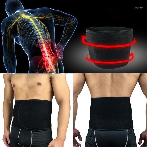 

waist support men and women adjustable elstiac belt lumbar back exercise belts brace slimming trainer1, Black;gray