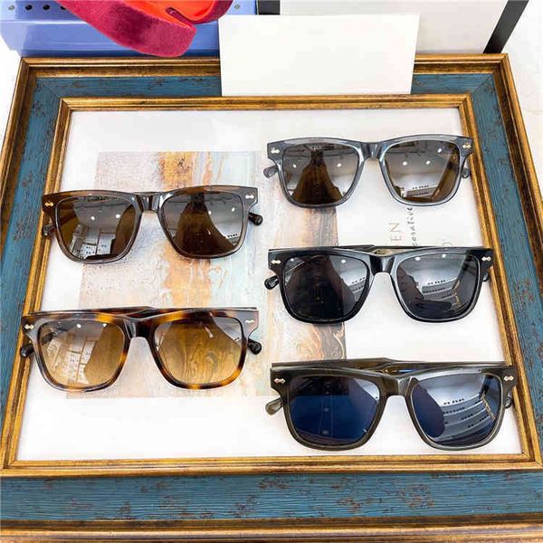 

2022 factory wholesale model fashion plate men's and women's driver's anti ultraviolet gg0910 sunglasses, White;black