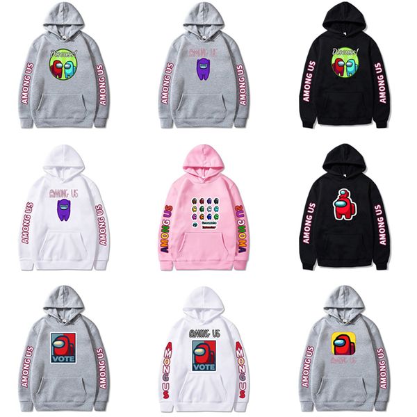 

xs-3xl sports among us hoodies women men hooded pullover sweater sweatshirts boy girls streetwear cartoon anime blouse cz201b, Blue
