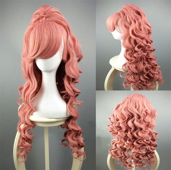 Shiki Shimizu Megumi Megurine LUKA Cosplay парики с понитай термостойкие синтетические волосы Halloween Party роль играть парики + бесплатный парик