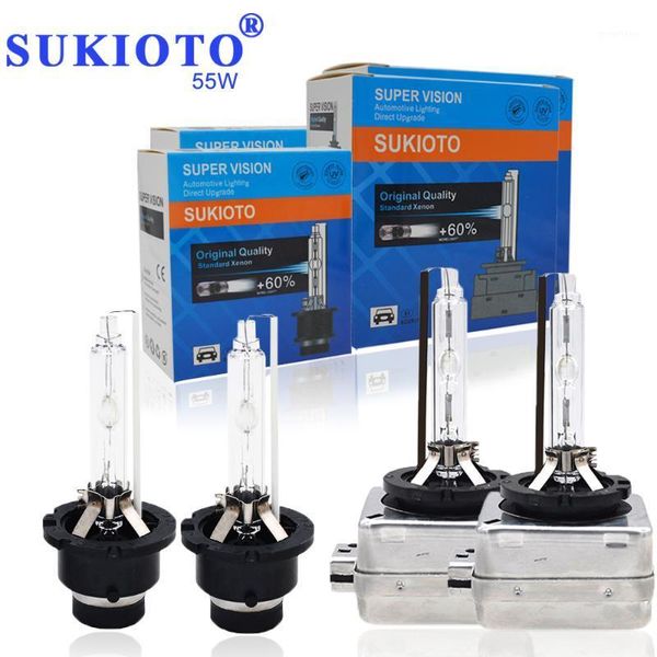 

sukioto hid headlamp bulbs 35w d1s 5000k d4s 4300k d2s 55w 12v 6000k 8000k car hid bulb 10000k metal claw headlight bulbs1