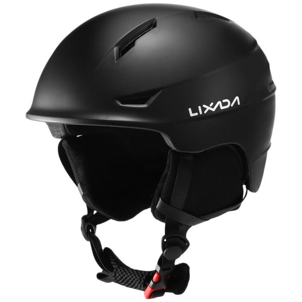 

ski helmets lixada snowboard helmet with detachable earmuff men women safety skiing goggle fixed strap professional snow