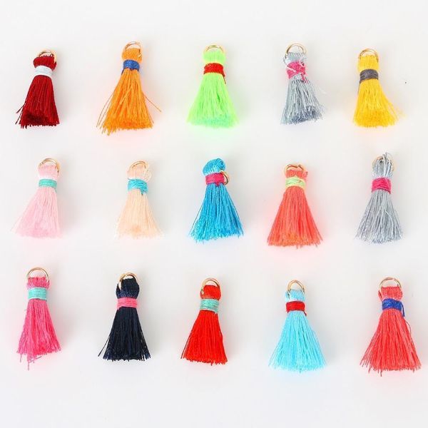

20pcs colorful decorative silk tassel lace trim cotton fabric ribbon fringe drop handmade sewing curtains clothes accessories h jllorj