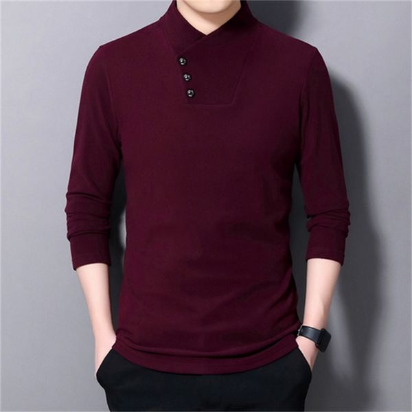 

2021 new men spring fall fashion thin fit long-sleeve men's man's shirt black streetwear boyfriend present mvn0, White;black