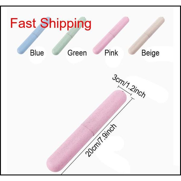 

wheat straw travel toothbrush case 4 colors toothbrush holder hiking camping portable toothbrush cover storage box pro qylhxq bdesports