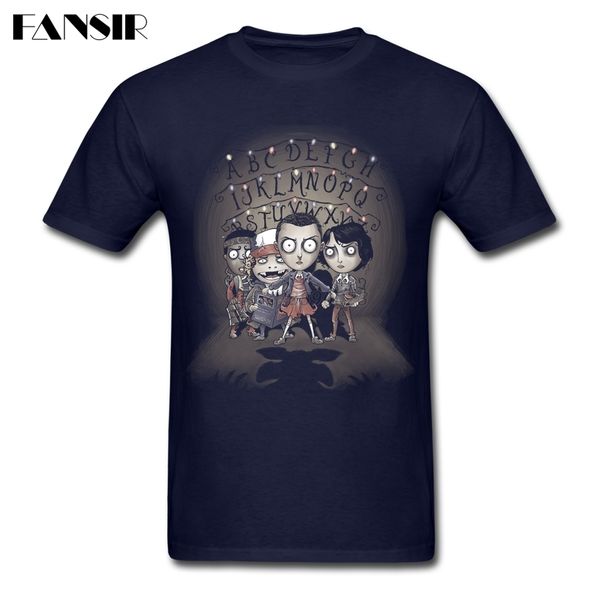 

sport street shirt for men white short sleeve custom facing the demogorgon anime clothing men tshirts