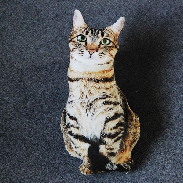 

50cm lifelike plush cat pillow stuffed 3d print animal cat throw pillow home decoration gift for car people wmtzol mywjqq