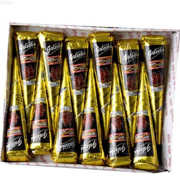 

natural indian tattoo paste for drawing black henna tattoos body art painting 25g