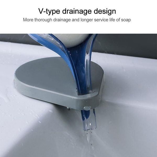 

non slip bathroom storage soap holder simple leaf shape soap box creative kitchen dish brush rack tray holder case container h jllccn