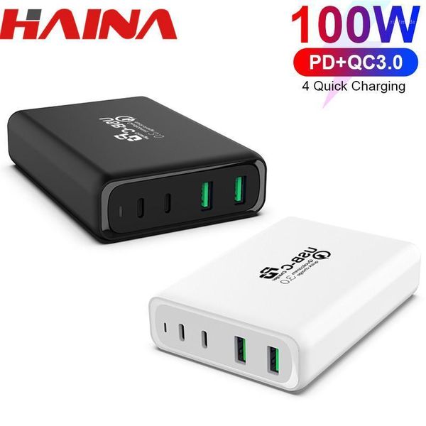 

100w usb-c pd dual qc3.0 fast charger wall quick pd charger with full speed compatible with type-c for 8 11 pro1