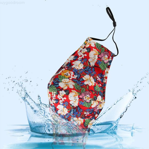 

masks floral print mask breathable foldable mouth anti dust reusable washable face mask without filter designer mask qmnk
