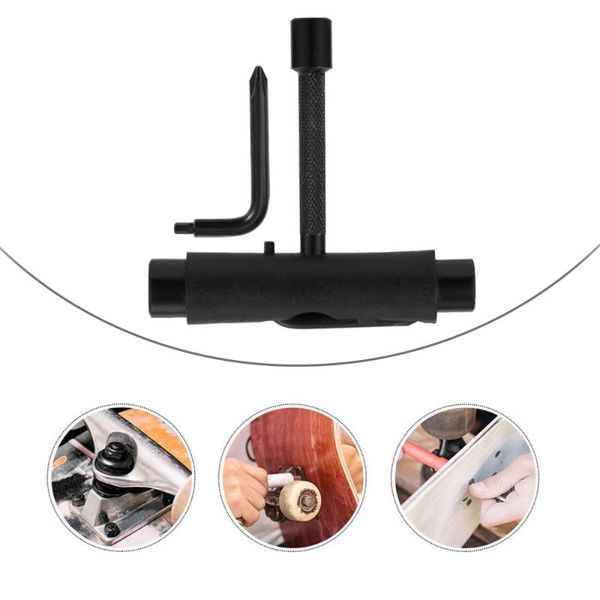 

skateboarding t screwdriver skateboard tool portable accessories (black)
