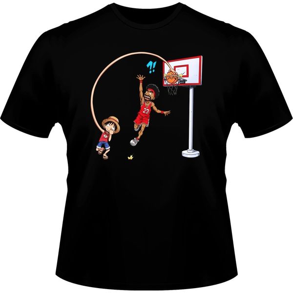 

camiseta манга parodia de луффи de one piece on the basket болл площадка мультфильм мужчины новая мода спорт толстовка с капюшоном толстовка