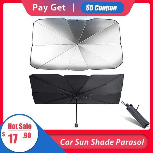 

car sunshade umbrella foldable convenient auto windshield blanket block sun visor cover uv travel sun car protection accessories1