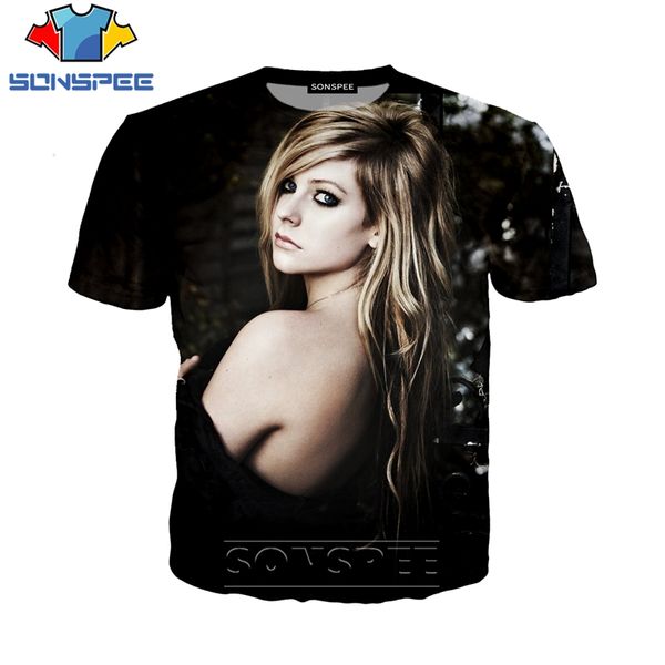 

popular new singer avril 3d print shirts horror hippie hippie men clothing