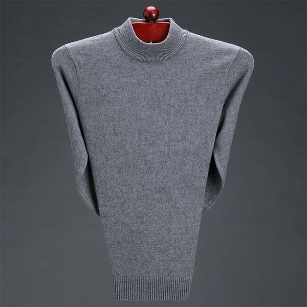 

thoshine brand winter men knitted sweaters 95% cashmere male warm & thermal wool sweater basic solid color pullover jumpers 201203, White;black
