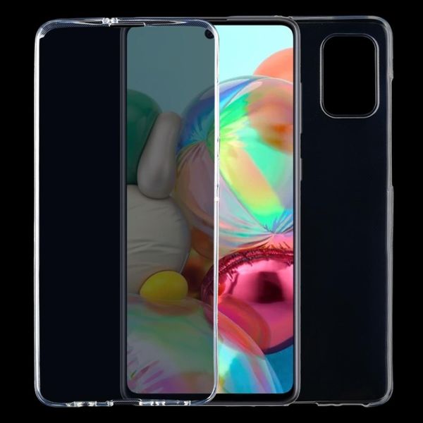 

for galaxy a71 full coverage tpu transparent mobile phone case