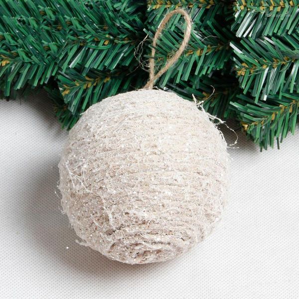 

christmas decorations 1pcs 8cm 10cm rope foam snow ball tree for home1