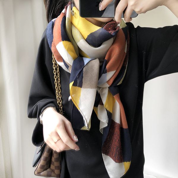 

scarves for women autumn, thin versatile in spring and autumn, Blue;gray