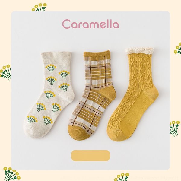 

ehy0m детская осень новая зима и женщин и caramella средней трубки женские носки носки шаржа si8yr, Black