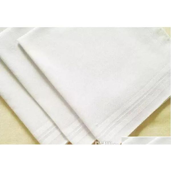 

male white handkerchiefs cotton satin table handkerchief super soft whitest pocket towboats squares 38cm for banquet party use uanrj