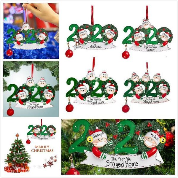 

quarantine greetings pendant christmas ornament christmas tree pendent decoration gift family of ornament with party gift ooa9087rw1x
