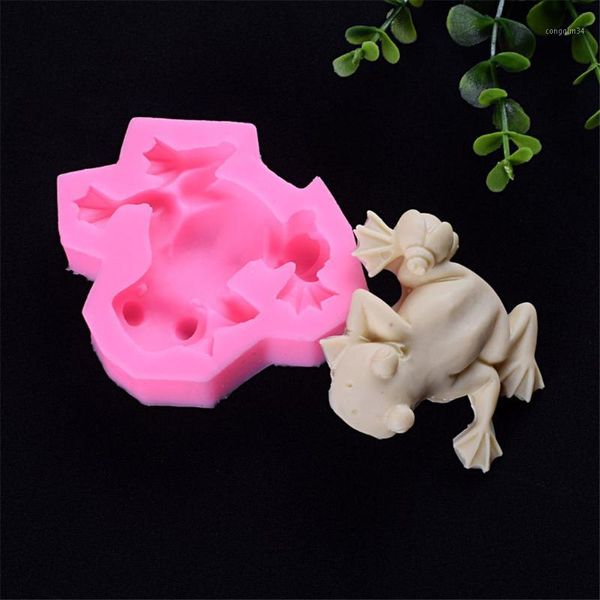 

1pc pudding dessert molds for cake decorating chocolates soap mould frog fondant cake mold silicone baking tools1