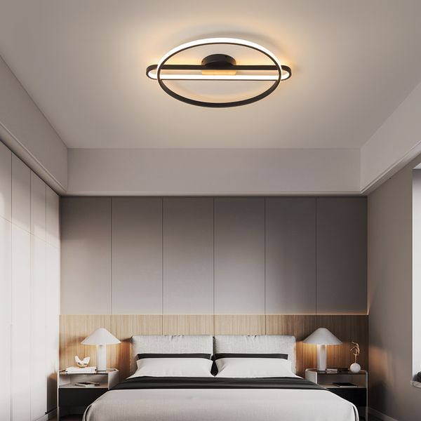 

2021 new bedroom modern led ceiling home black nordic minimalist living kitchen balcony study room interior lighting 110-220v uh1r