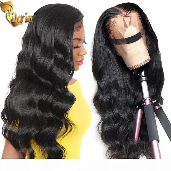 

new arrival body wave 13x4 lace front wig full lace human hair wigs 100% unprocessed brazilian virgin hair with baby hair 8~24 inches, Black;brown