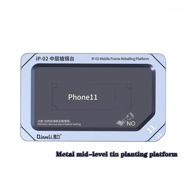 

qianli ip-01 02 middle frame reballing platform for ip x xs xsmax 11 11pro 11promax motherboard positioning tin planting fixture1