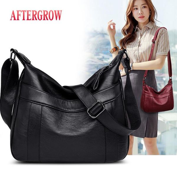 

2020 simple style soft leather handbag women bags designer ladies hand bags female crossbody messenger bag mother bolsa feminina