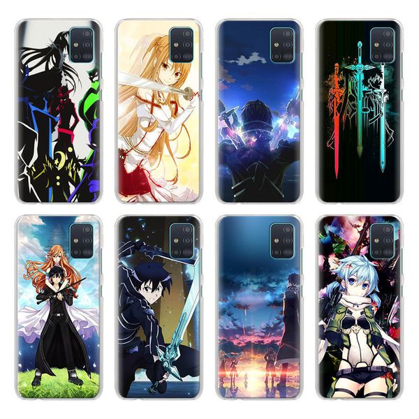 

anime sword art online phone case for samsung galaxy m10 m20 m30 m40 m11 m21 m31 m51 a7 a9 a50 a70 a51 a71 hard cover