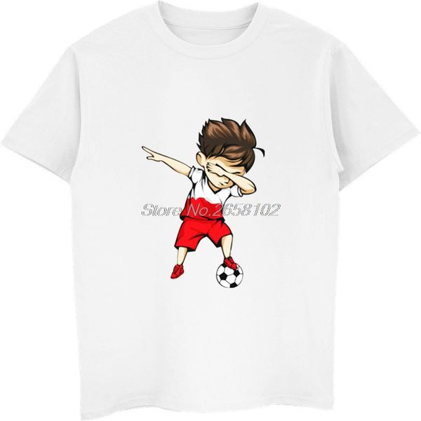 

sport fashion men cotton tshirt dabbing soccers boy shirt - polish footballer casual t-shirt hip hop tees streetwear fitness
