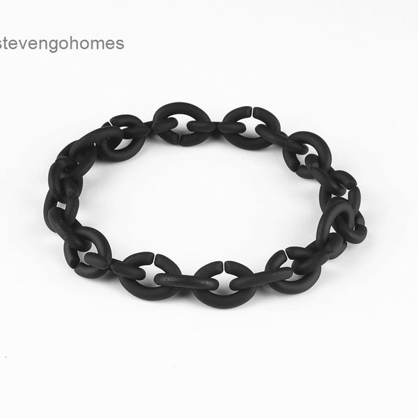 

diy x rubber series fashion sterling personality silver clasp basic bracelet