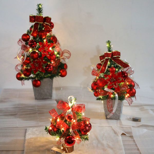 

mini table small set christmas tree household ornament window l scene decoration