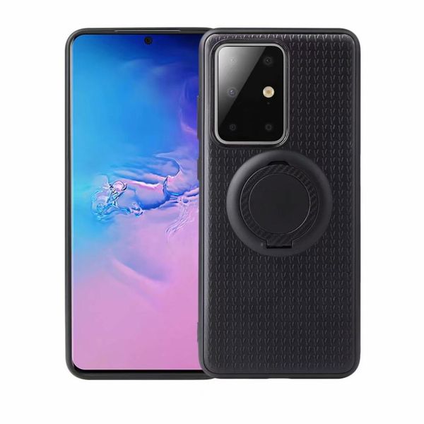 

for galaxy s20 y-shaped non-slip texture tpu case with magnetic rotating ring holder