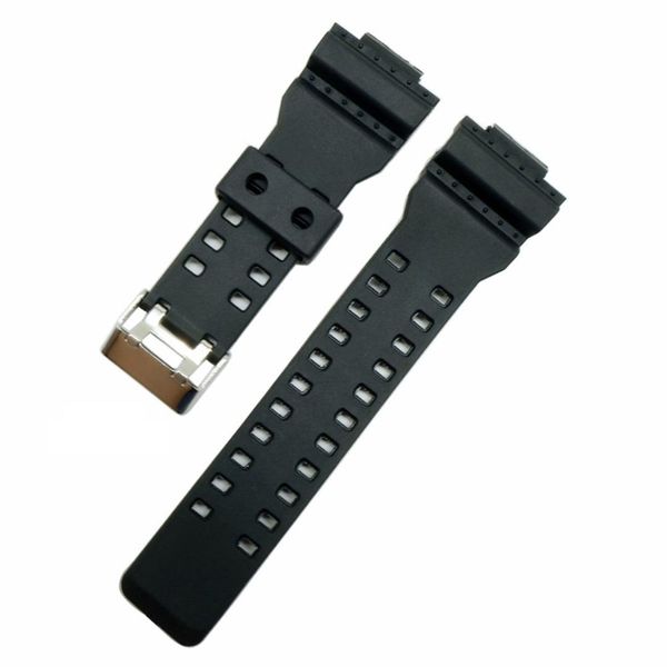 

ремешок замена смолы группа силиконовый ремешок для часов пряжка rubber черный часы браслет полированный 1шт yxlgyk bde_jewelry, Black;brown