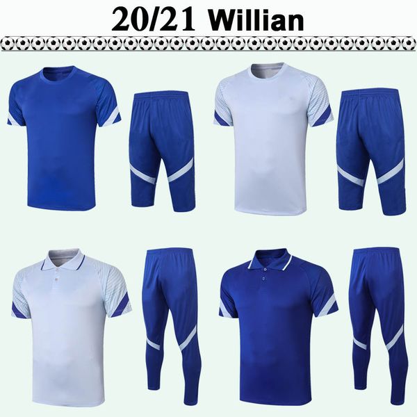 

2020 2021 james batshuayi polo football jerseys kit light gray pulisic willian jorginho mens short sleeve kit, Black