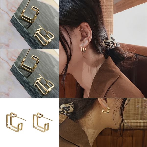 

zvue silver circle stud earrings star design for steel star statement earrings with earring stainless christmas gift, Golden