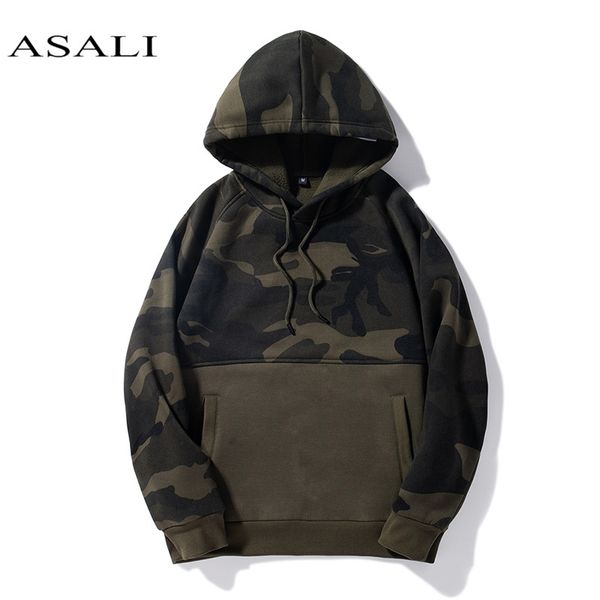 

men hoodies camo sweatshirts hoodie solid red black us size hooded 2020 hip hop mens patchwork trendy students pullovers