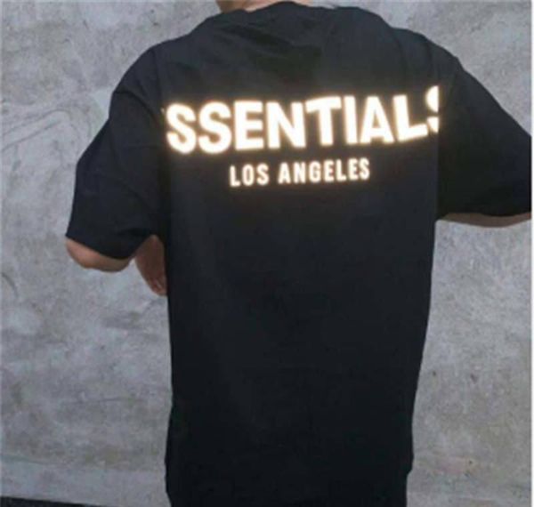 

короткие футболки письмо мужчины повседневная punk рукава одежды hip essentials 19ss печати тройники luxury бог туман скейтборд tops hop fea, White;black