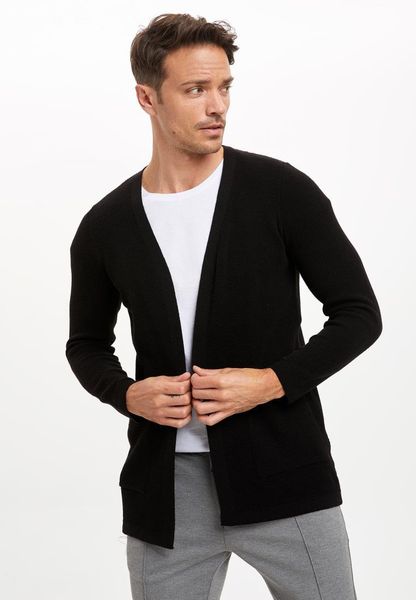 

defacto man cardigan / bolero-r1438az20au, White;black